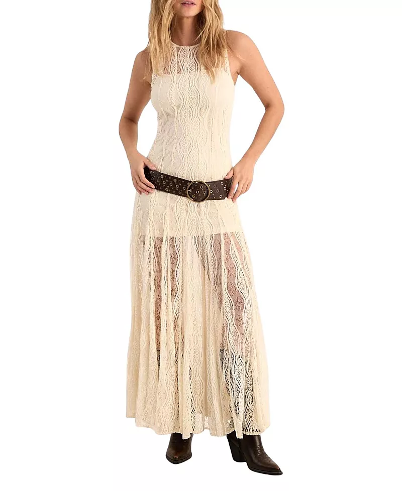 Nasty Gal Lace Godet Hem Maxi Dress