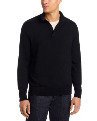 Liorman Wool & Cotton Zip Neck Sweater 