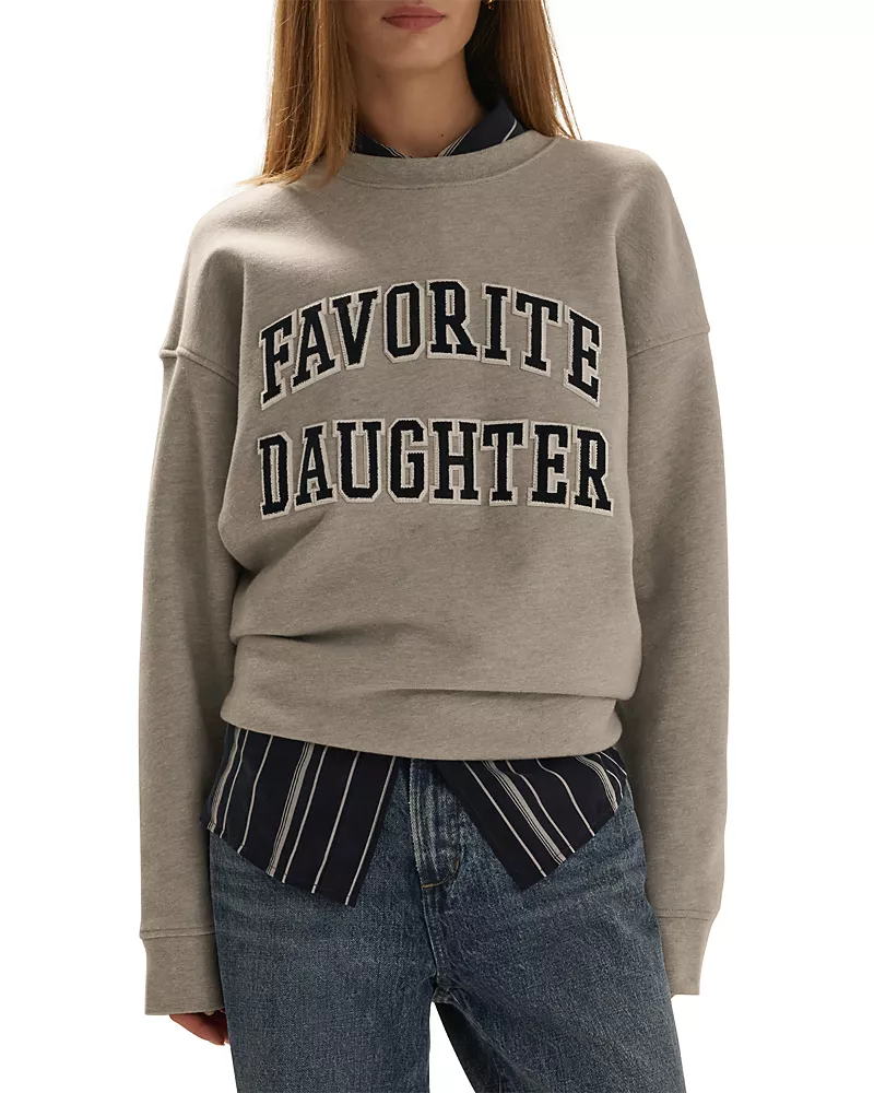 Favorite Daughter The Embroidery Collegiate Sweatshirt