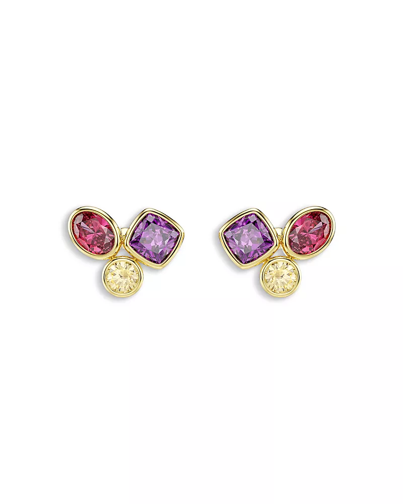 Swarovski Imber Multicolor Stone Stud Earrings