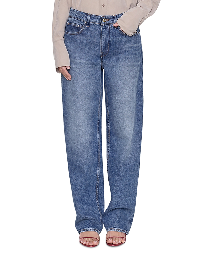 Ossou Drift Wide Leg Jeans in Cloud Wash