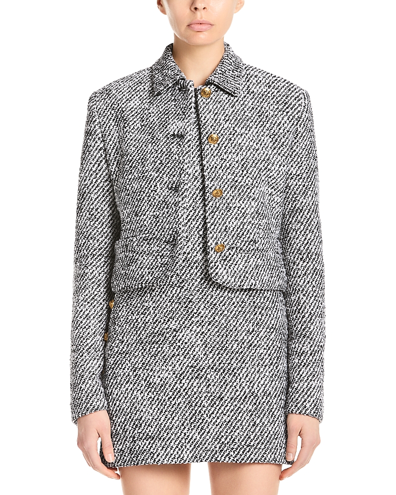 Versace Wool Blend Cropped Jacket