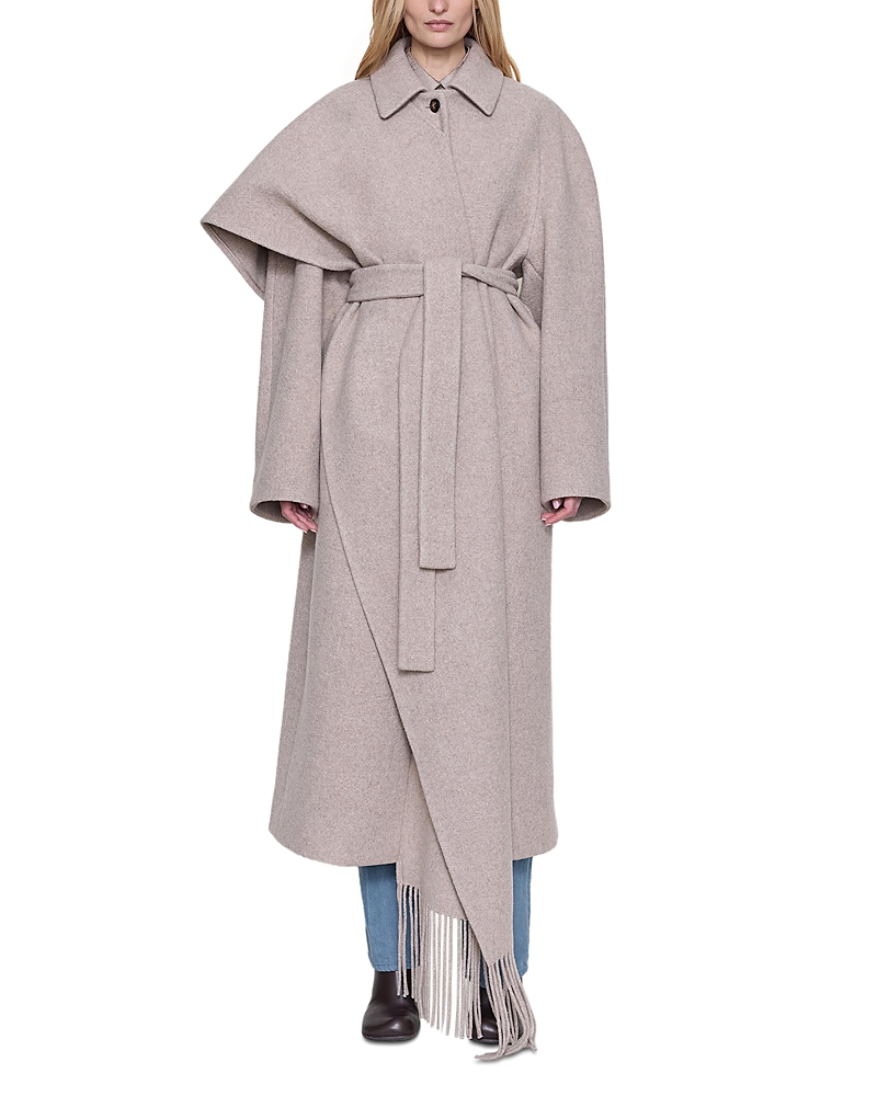 Ossou Canyon Wool-Blend Belted Coat