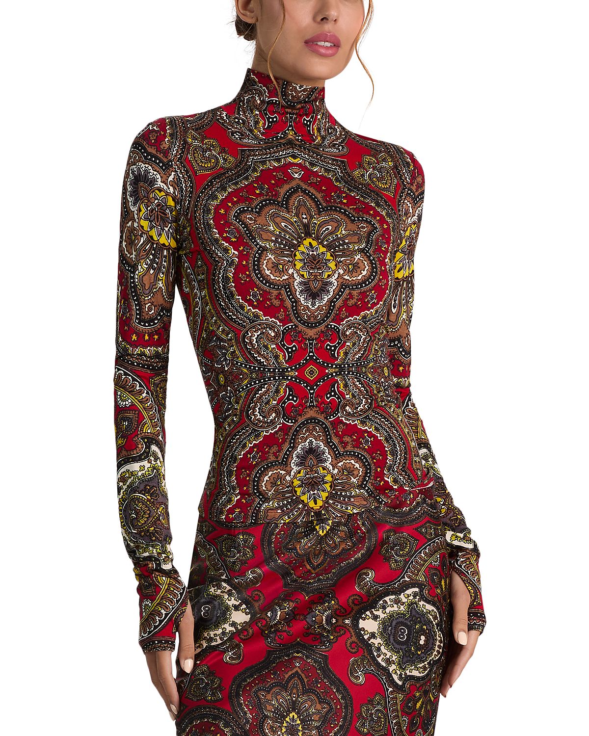 Alice and Olivia Delaina Turtleneck Top