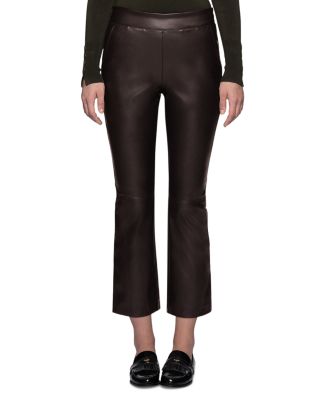 Faux Leather Cropped Leggings