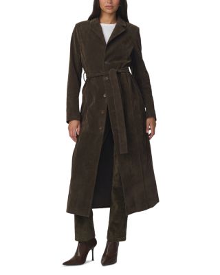 The Faux Suede Long Coat