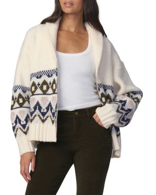 The Inga Fair Isle Zip Front Cardigan