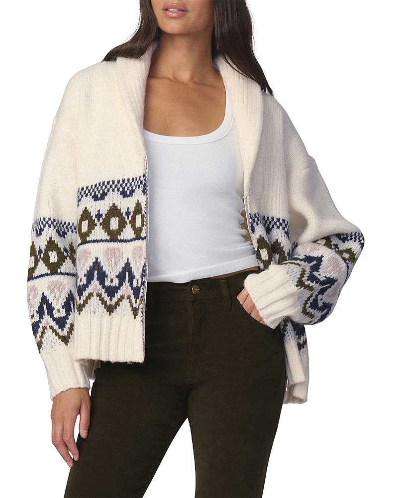 Joe's Jeans The Inga Fair Isle Zip Front Cardigan