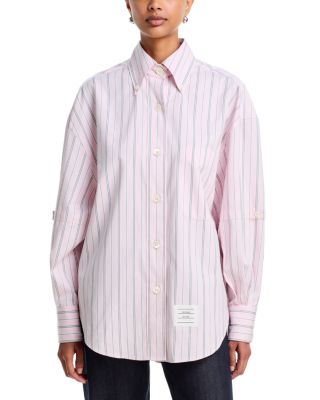 Cotton Armbands Striped Shirt