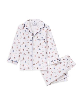 Unisex Teddy Goes to School Twill Pajama Set - Baby, Little Kid, Big Kid
