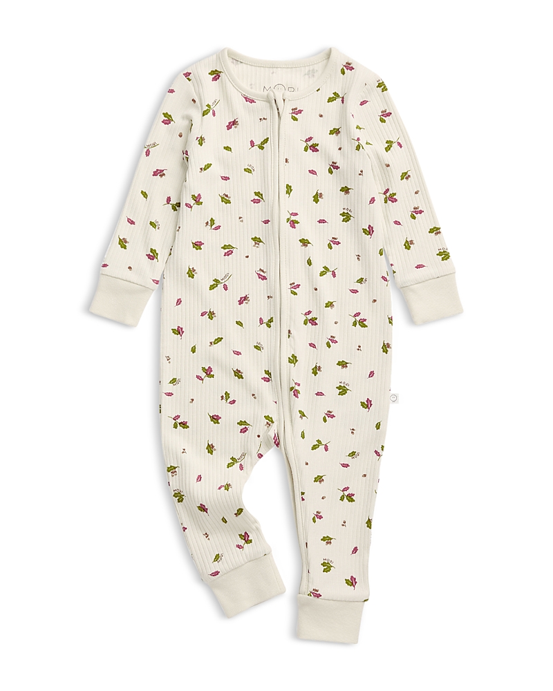Mori Unisex Printed Zip Footie Pajamas - Baby In Neutral