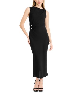 Sleeveless Hardware Midi Dress
