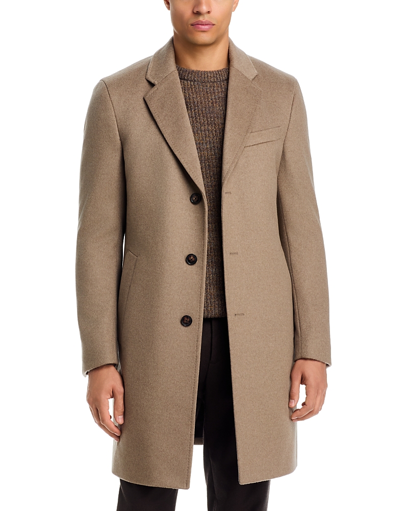 Boss Hyde Slim Fit Wool Blend Coat · 48R