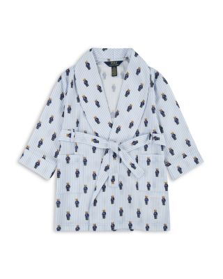 Boys' Polo Bear Print Shawl Collar Robe - Big Kid