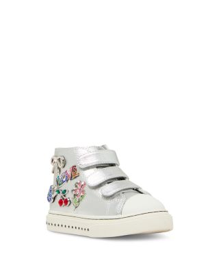 Girls' Joycee High Top Rhinestone Embellished Sneakers – Toddler, Little Kid