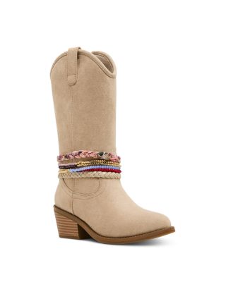 Girls' Ember Embellished Stacked Heel Boots – Little Kid, Big Kid