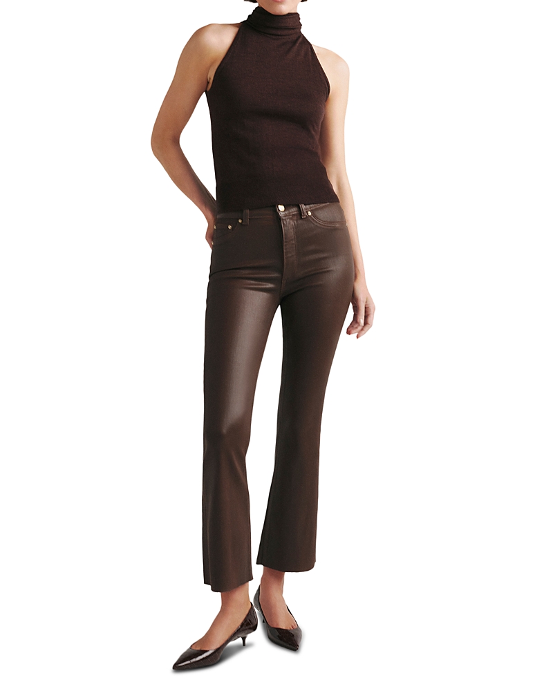 Dl1961 Petite Bridget Instasculpt High Rise Bootcut Jeans in Brownstone Coated