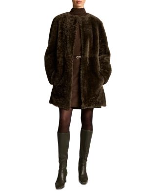Reversible Shearling Car Coat