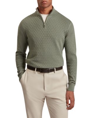 Jeremee T Stitch Half Zip Cotton Wool Sweater