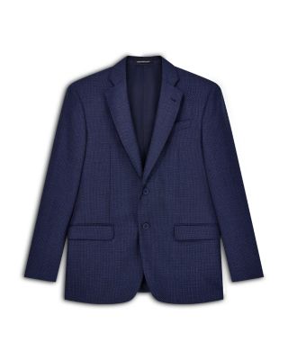 Regular Fit Textured Melange Wool Blend Blazer