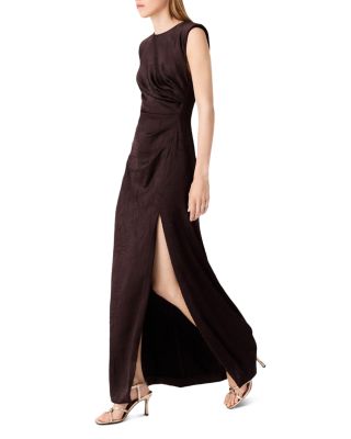 Rivalane Satin Draped Maxi Dress - thumbnail 3