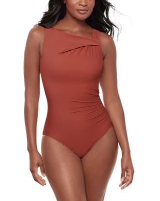 Rock Solid Avra Underwire Asymmetric One Piece Swimsuit