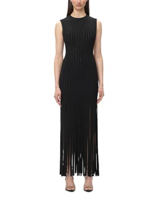 The Alyssa Fringe Hem Gown