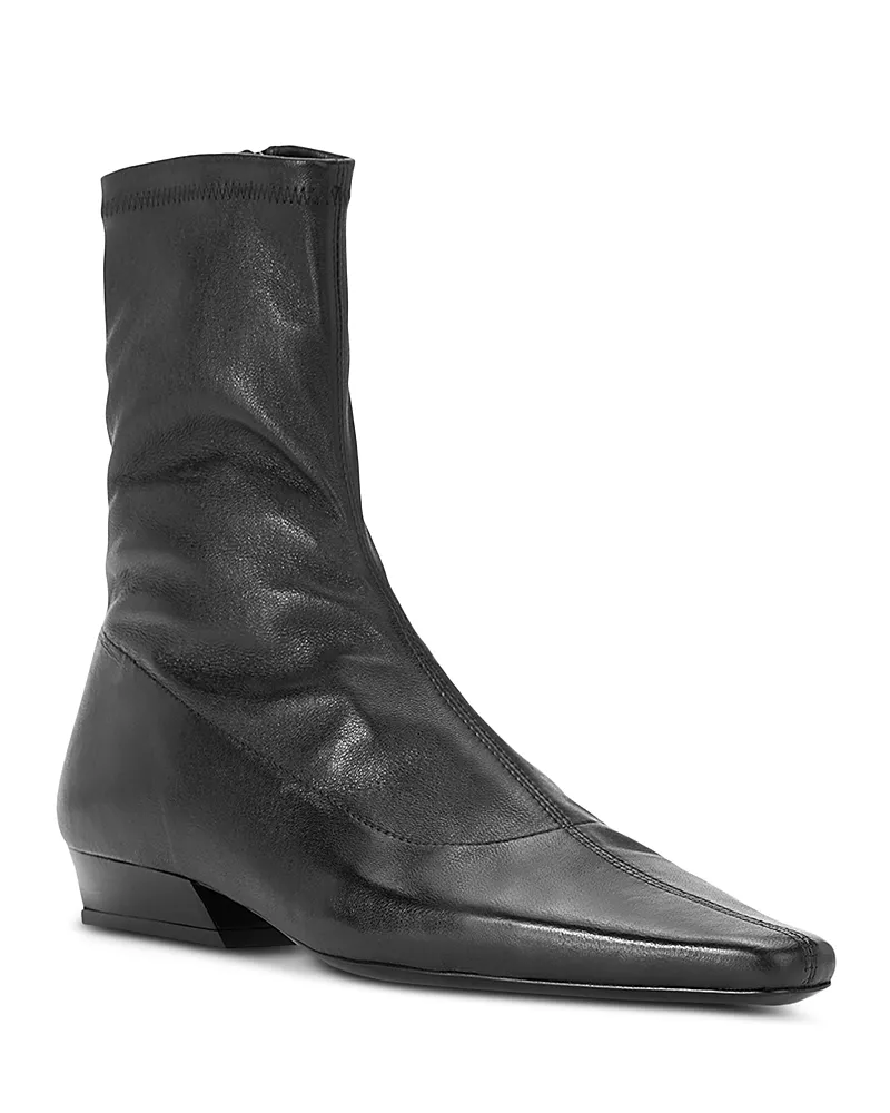Staud Women's Wally Leather Sock Ankle Boots