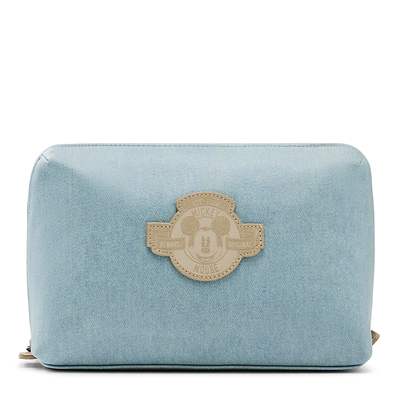 Beis The Disney Medium Cosmetic Pouch in Blue Jeans