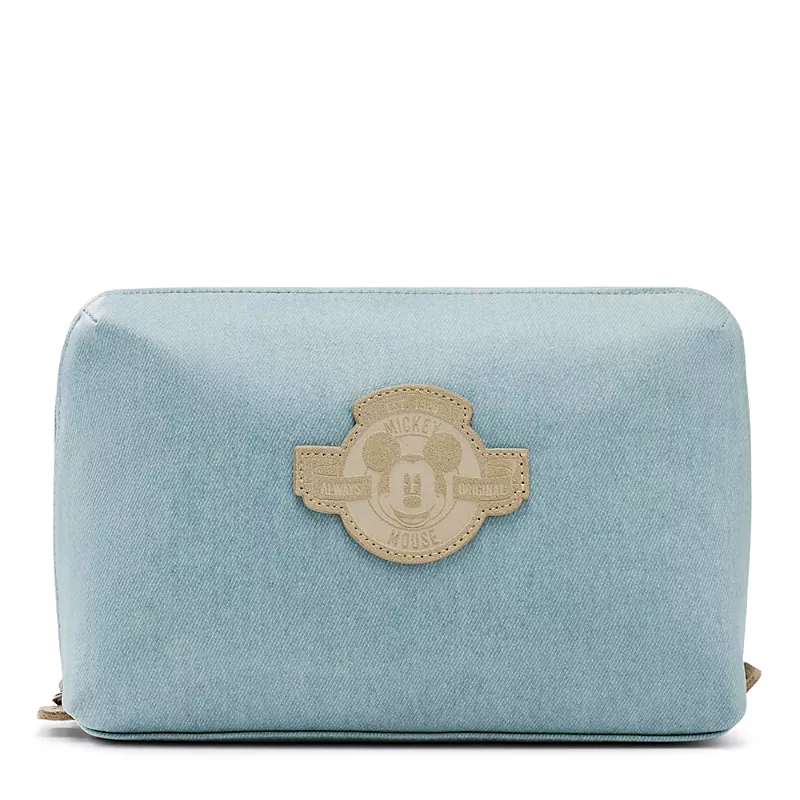 Beis The Disney Medium Cosmetic Pouch in Blue Jeans