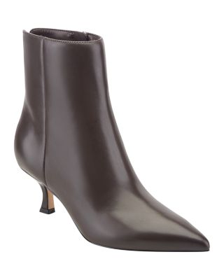 Women's Francy Leather Kitten Heel Ankle Boots