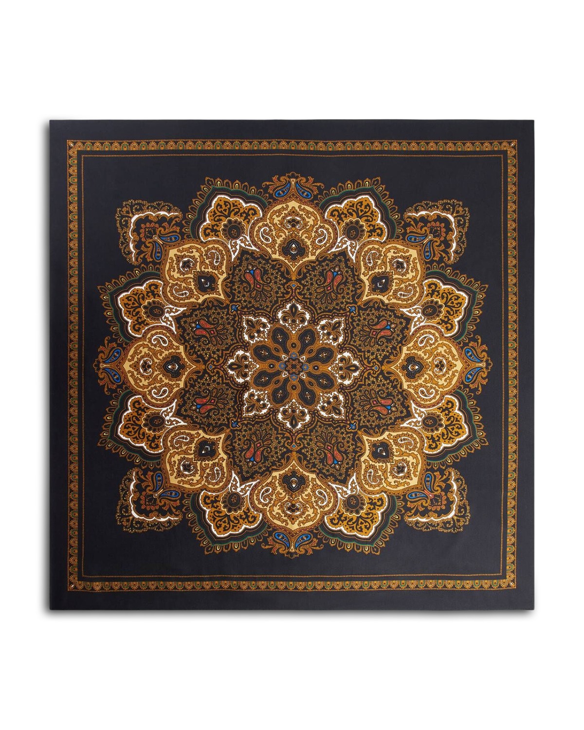 Bandana Print Silk Scarf