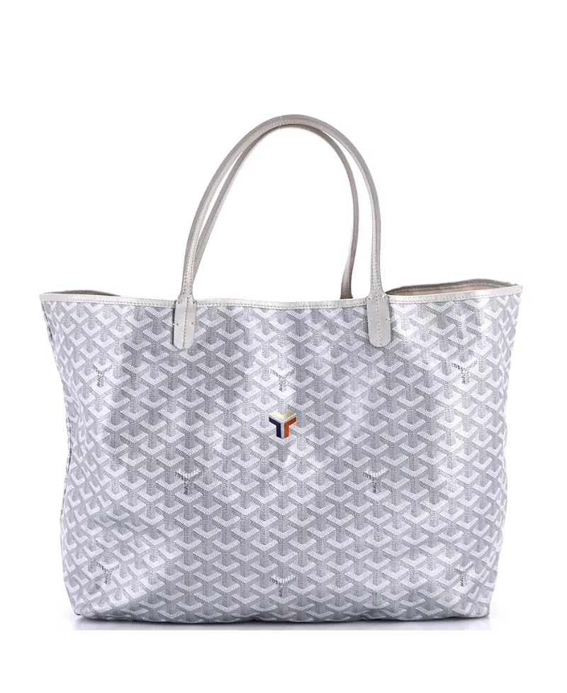 Pre-Owned Goyard Gm Saint Louis Tote Precious Metals Coated Canvas