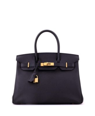 Birkin 30 Handbag Black Epsom with Gold Hardware