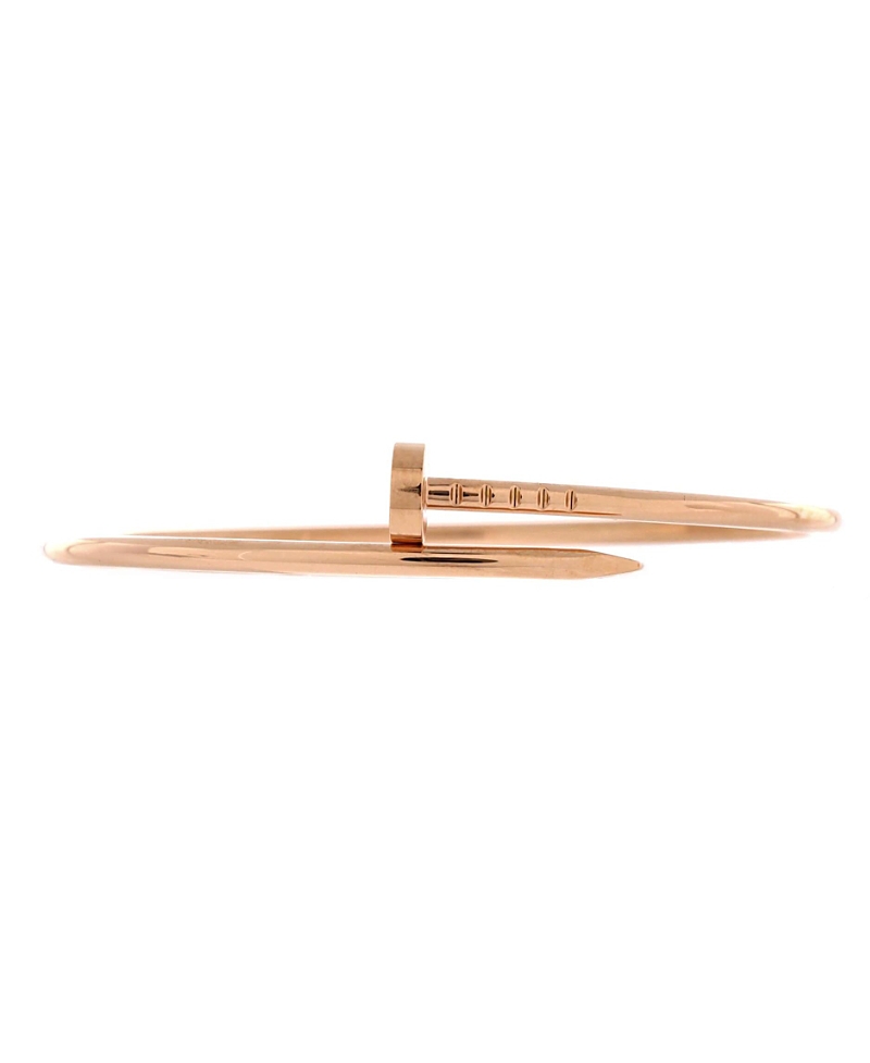 Pre-owned Pre-owned Cartier Cartier Small Juste Un Clou Bracelet 18k Rose Gold In Pink