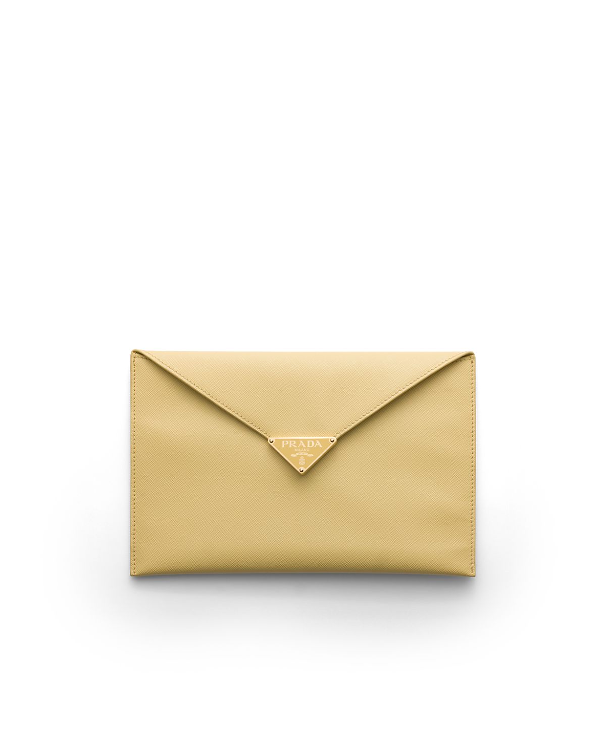 Prada Saffiano Leather Envelope Clutch