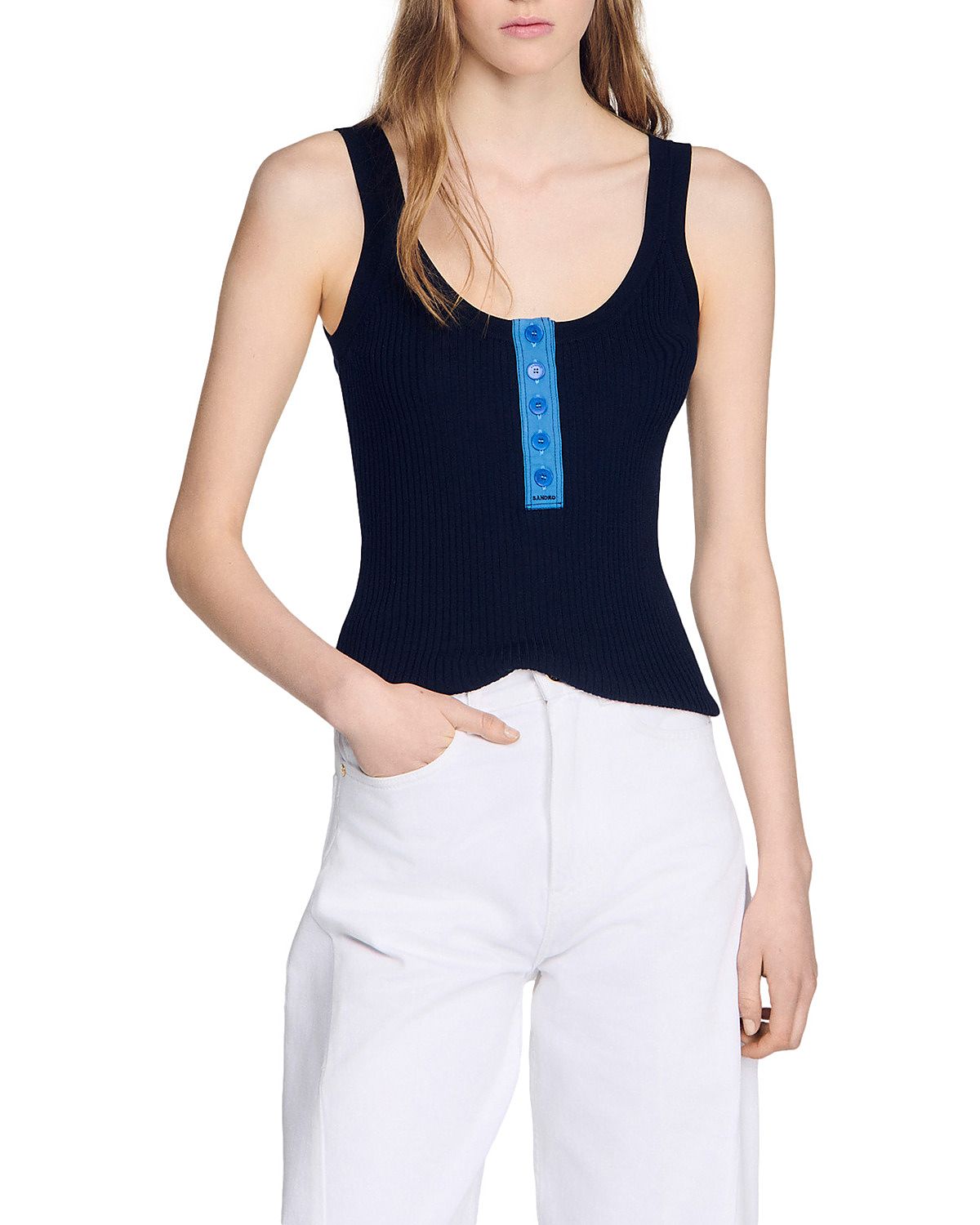 Sandro Emil Button Front Tank