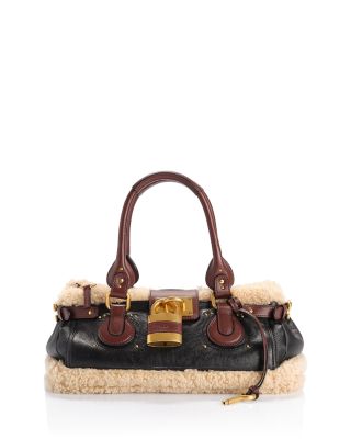 Paddington Merino Shearling & Leather Shoulder Bag