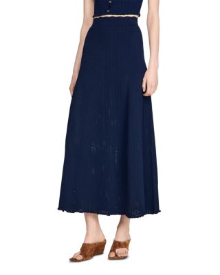 Hedda Pointelle Knit Maxi Skirt