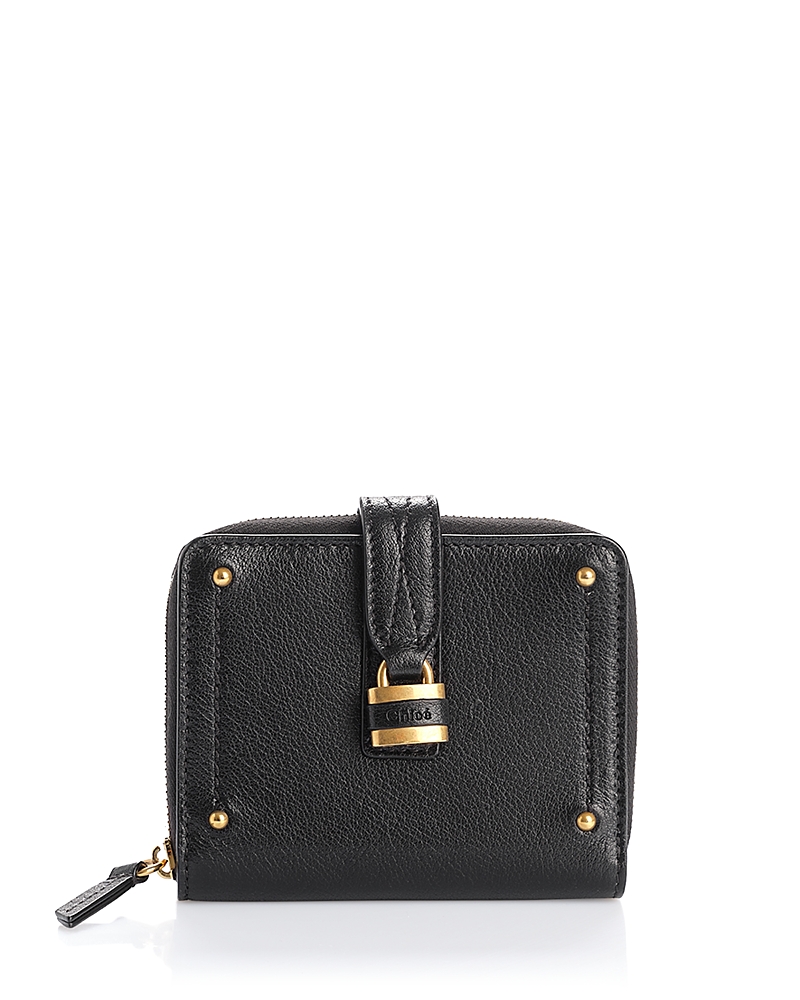 Chloe Paddington Medium Folding Leather Zip Wallet