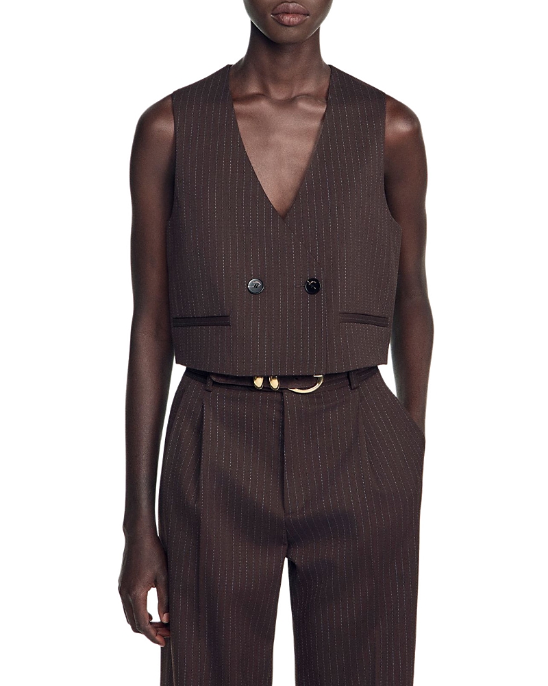 Sandro Matthew Cropped Vest