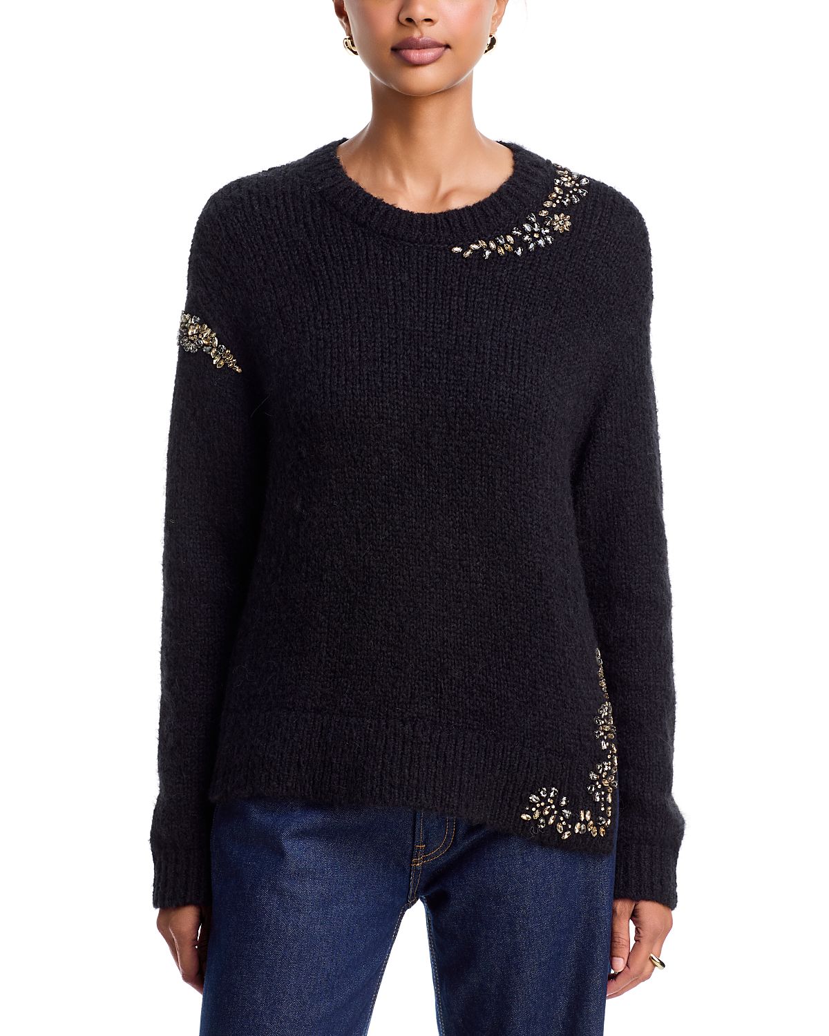 Cinq a Sept Crystal Lace Lilliana Sweater