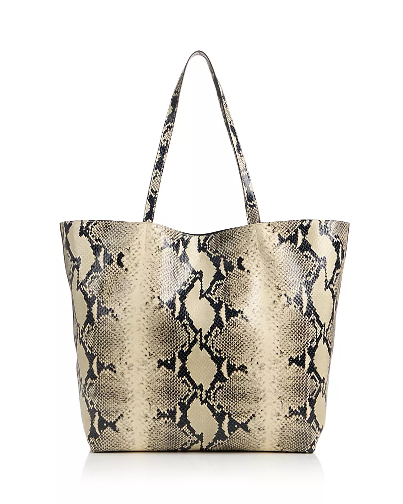 Toteme Roam Snake Embossed Leather Tote