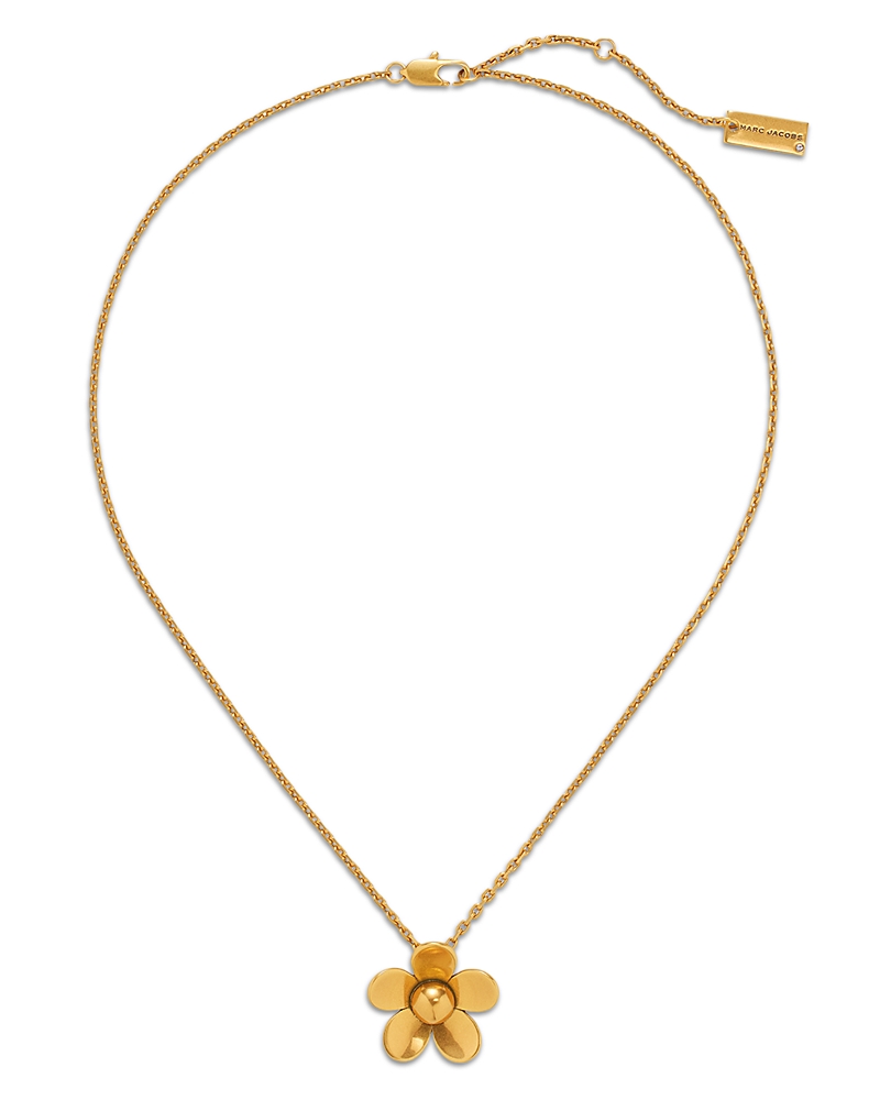 Marc Jacobs Mini Daisy Pendant Necklace, 16.1-17.2