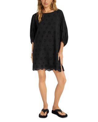 Matty M Ona Cotton Eyelet Popover Dress