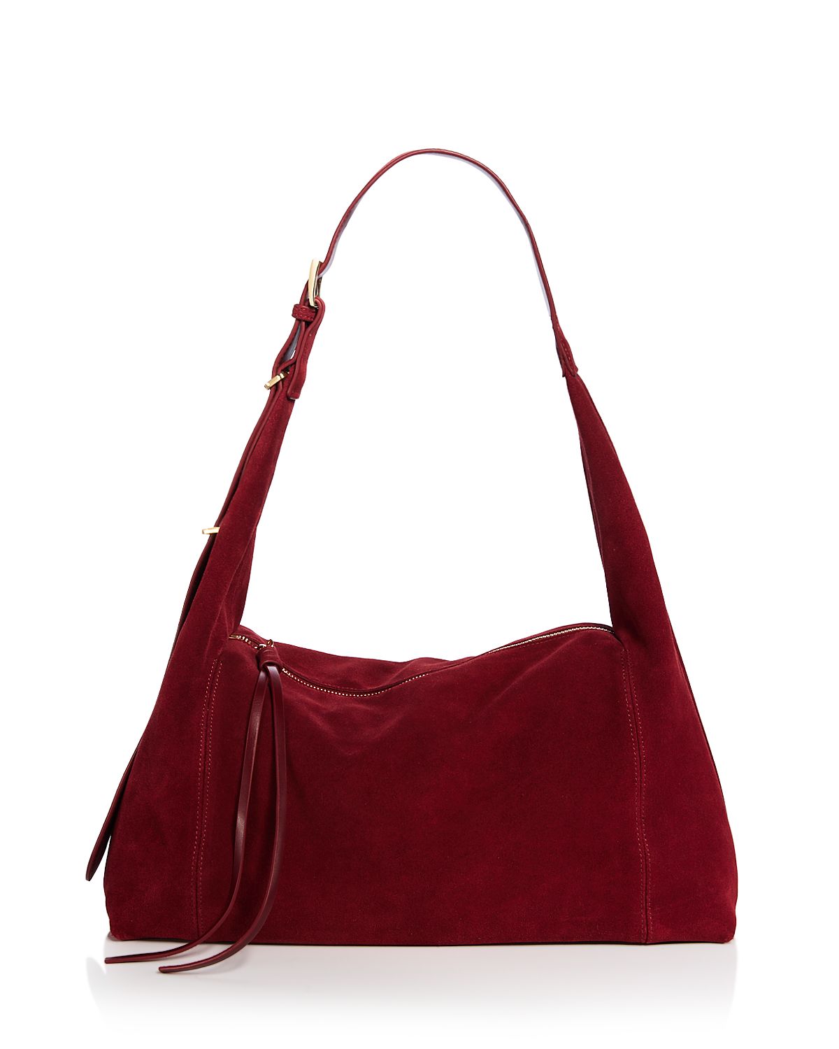 Aqua Large Suede Hobo Bag - Exclusive