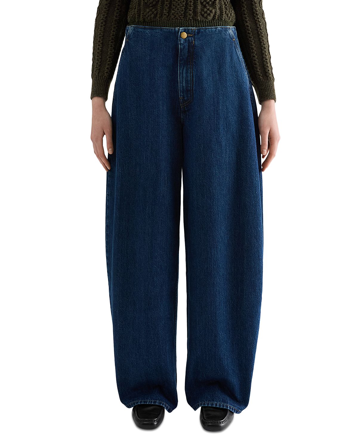 Jil Sander Low Rise Cotton Denim Trousers