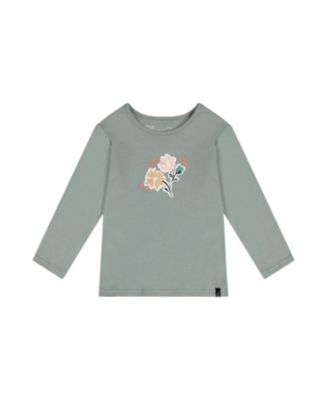 Girls' Organic Cotton Glitter Bouquet Long Sleeve T-Shirt - Big Kid