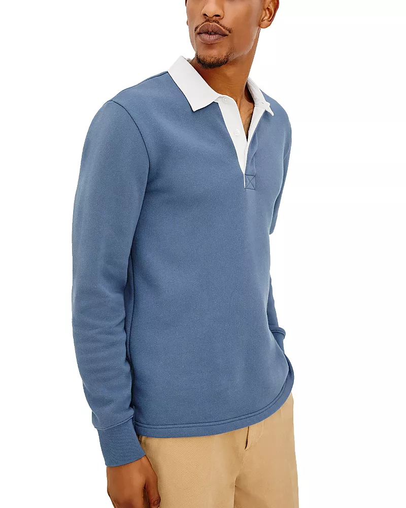 Rails Wright Relaxed Cotton Blend Polo Shirt