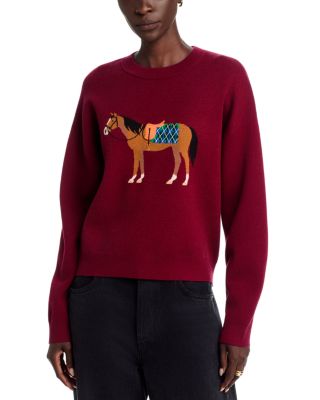 Intarsia Knit Crewneck Sweater - Exclusive 